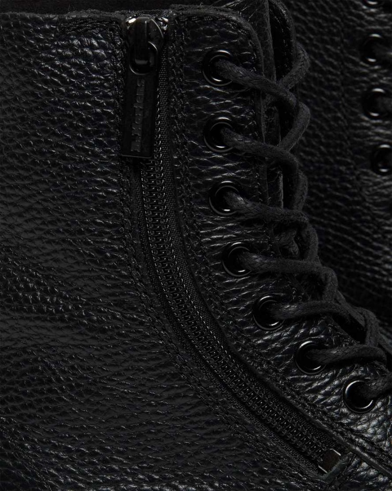 Botas Dr Martens Venta Online 1460 Pascal Cuero Zip Up Mujer Negros
